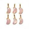Obesek kristal Rose quartz luna