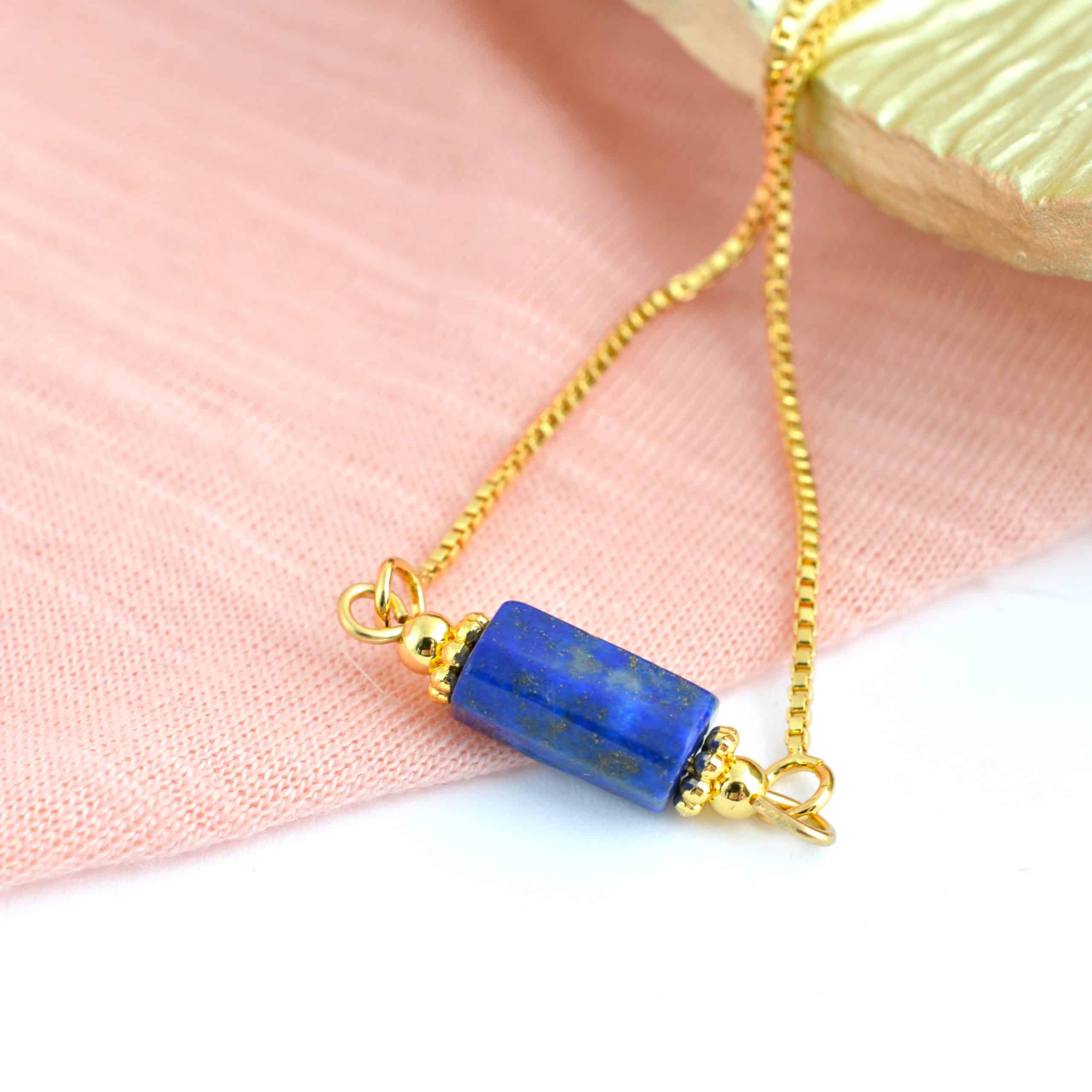 Zapestnica Lapis lazuli – kolekcija Diva