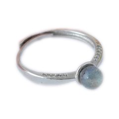 Prstan Labradorit Kristalčki